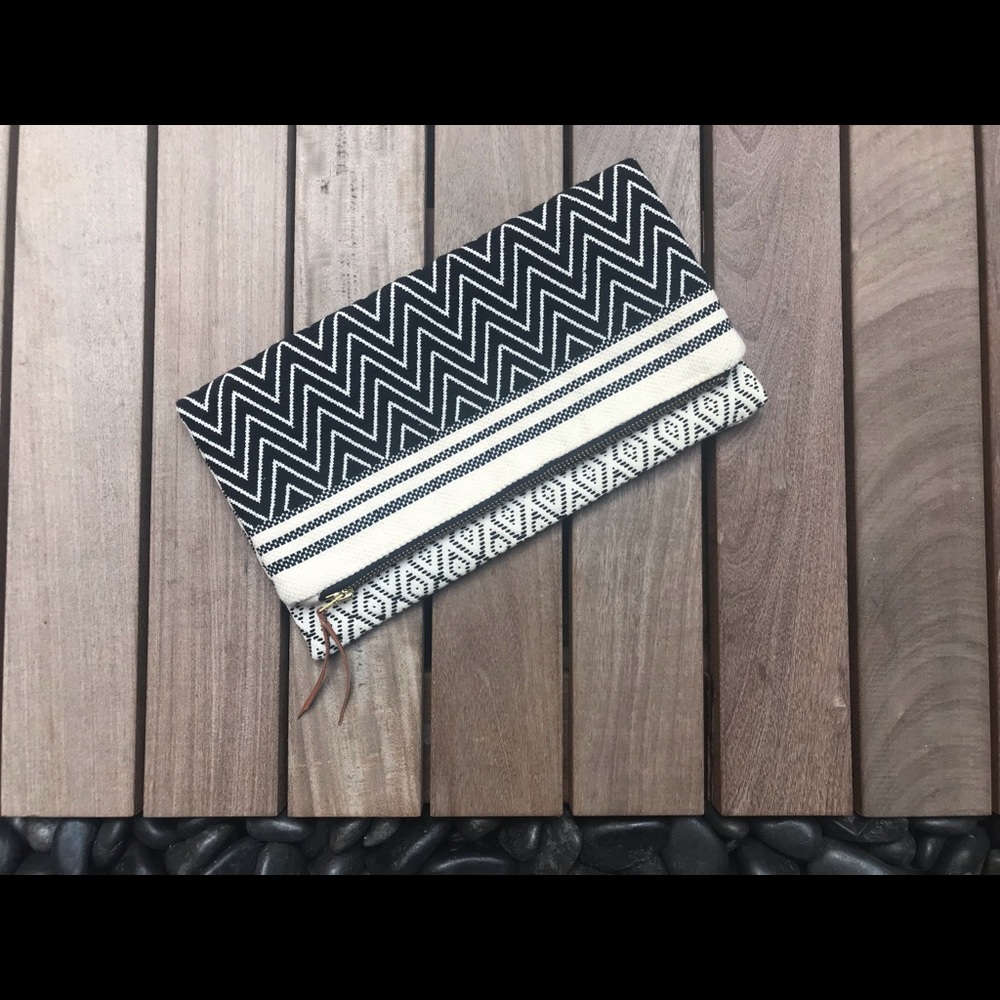 Tribe Alive | Navy & White Tribal Print Clutch